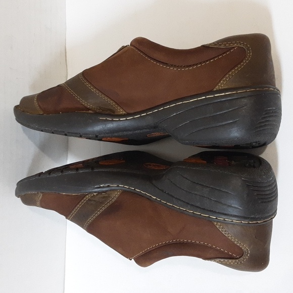 Soft leather Mary Jane shoes moccassin brown women 9M - Picture 4 of 11